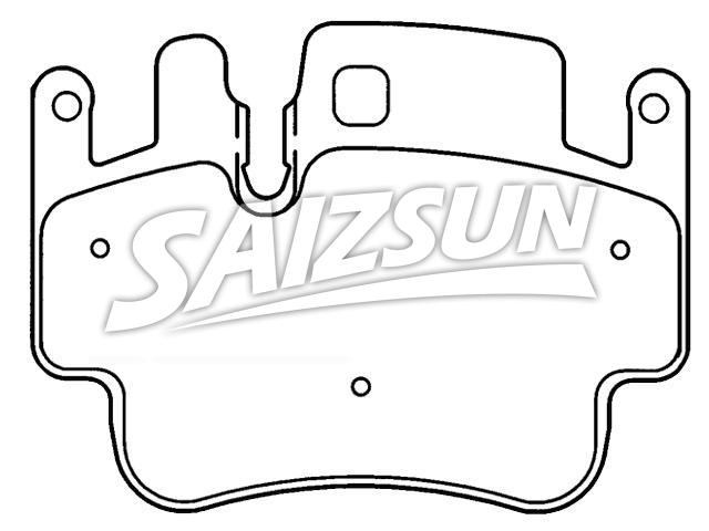 Bremsbelagsatz, Scheibenbremse Brake Pad Set:996 352 948 90