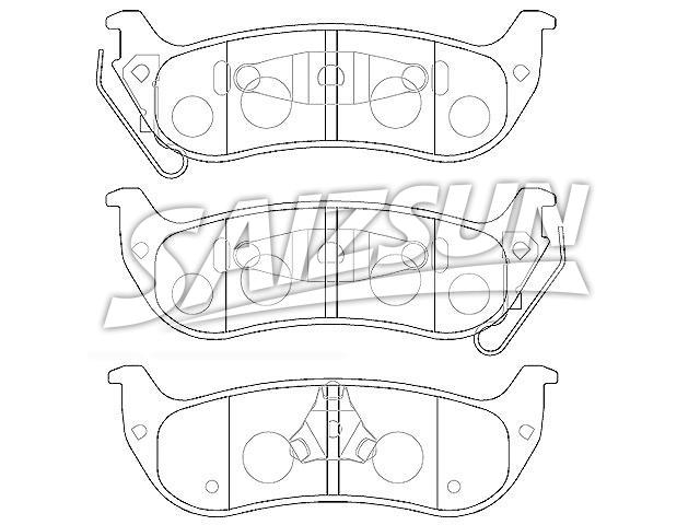 Bremsbelagsatz, Scheibenbremse Brake Pad Set:5114439AA