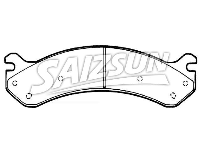 Bremsbelagsatz, Scheibenbremse Brake Pad Set:18048600