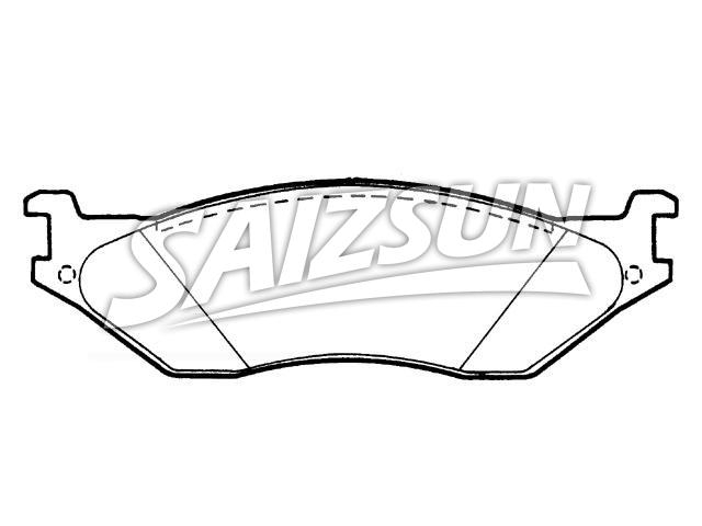 Bremsbelagsatz, Scheibenbremse Brake Pad Set:F81Z-2001-AA