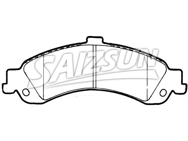 Bremsbelagsatz, Scheibenbremse Brake Pad Set:18044202