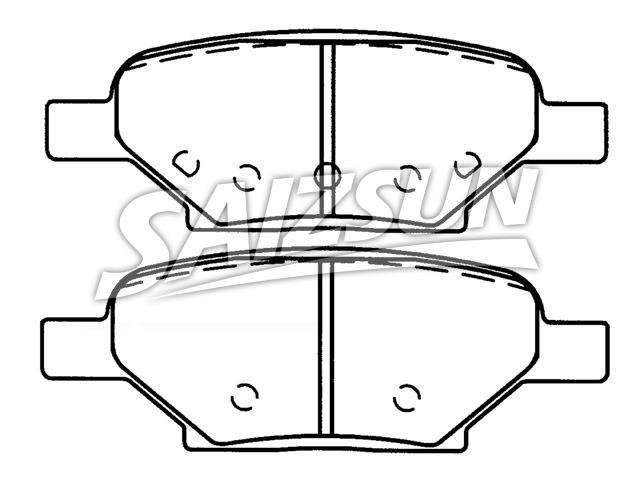 Bremsbelagsatz, Scheibenbremse Brake Pad Set:10365723