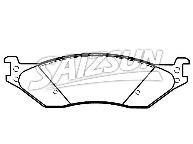 Bremsbelagsatz, Scheibenbremse Brake Pad Set:5C3Z-2001-BA