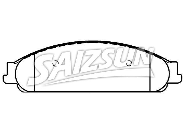 Bremsbelagsatz, Scheibenbremse Brake Pad Set:5F9Z-2001-AA