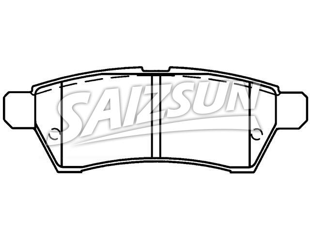 Bremsbelagsatz, Scheibenbremse Brake Pad Set:44060-EA085