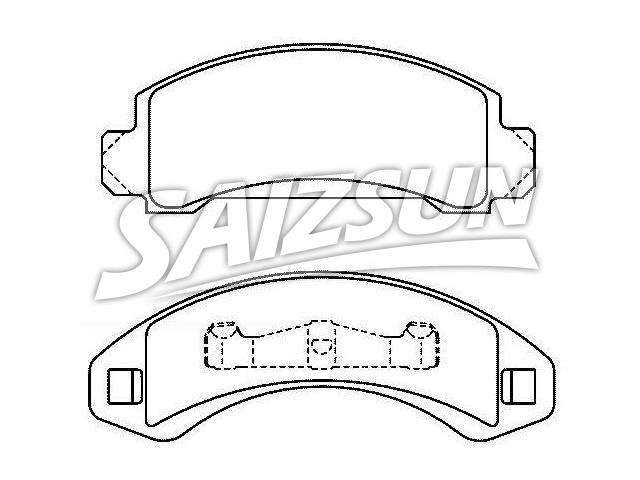 Bremsbelagsatz, Scheibenbremse Brake Pad Set:E3TZ-2001-C