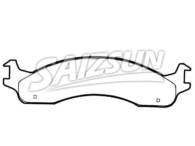 Bremsbelagsatz, Scheibenbremse Brake Pad Set:F5TZ-2001-A