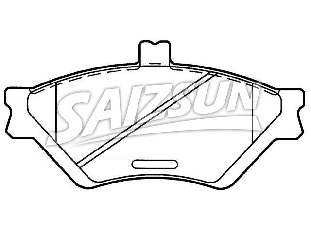 Bremsbelagsatz, Scheibenbremse Brake Pad Set:F5AZ-2001-A