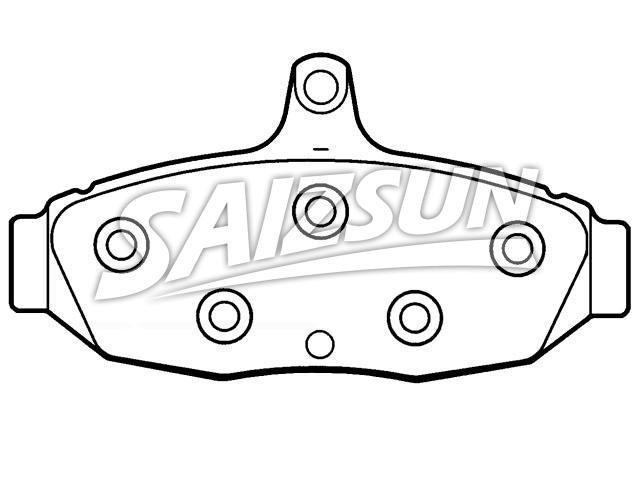 Bremsbelagsatz, Scheibenbremse Brake Pad Set:E80Y-2200-A