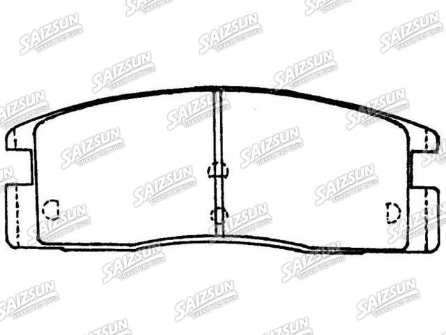 Bremsbelagsatz, Scheibenbremse Brake Pad Set:8-94364-367-0