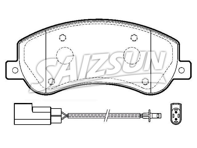 Bremsbelagsatz, Scheibenbremse Brake Pad Set:1 433 952