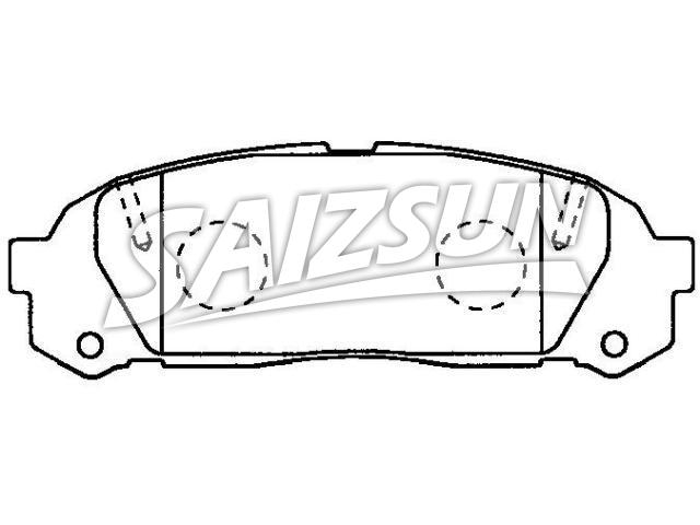 Bremsbelagsatz, Scheibenbremse Brake Pad Set:04466-22150