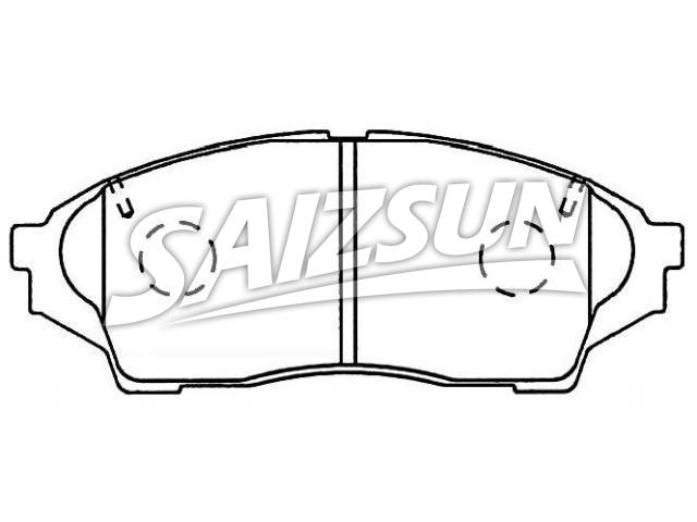 Bremsbelagsatz, Scheibenbremse Brake Pad Set:04465-22300