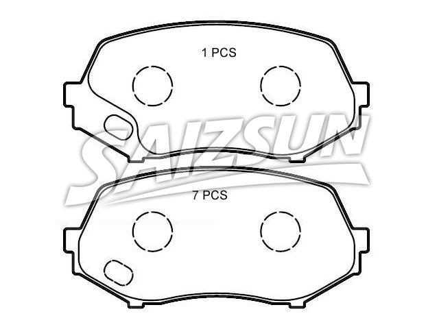 Bremsbelagsatz, Scheibenbremse Brake Pad Set:AN-701K