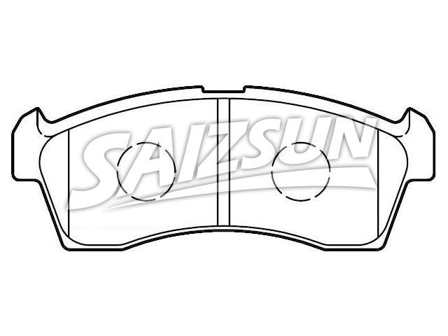 Bremsbelagsatz, Scheibenbremse Brake Pad Set:55810-68H00