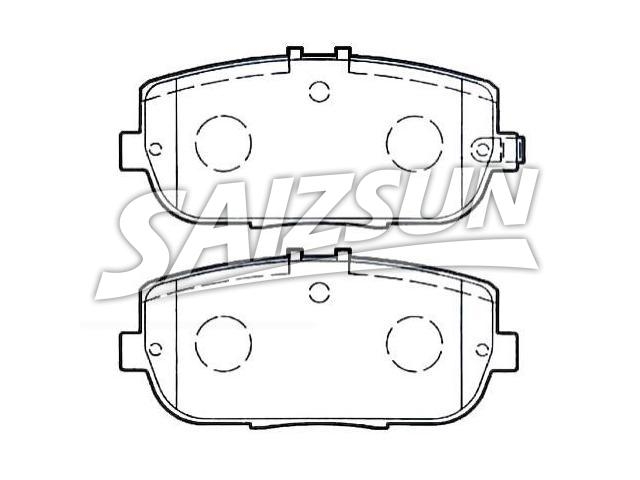 Bremsbelagsatz, Scheibenbremse Brake Pad Set:NFY7-24-46Z