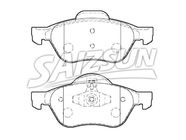 Bremsbelagsatz, Scheibenbremse Brake Pad Set:77 01 209 100