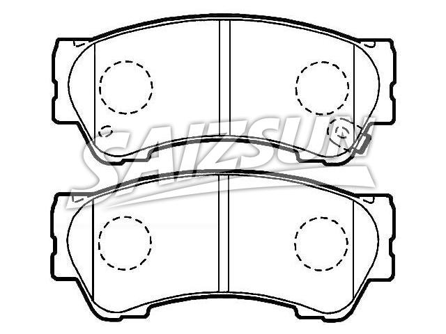 Bremsbelagsatz, Scheibenbremse Brake Pad Set:06450-SFC-000