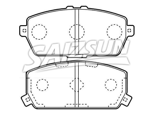 Bremsbelagsatz, Scheibenbremse Brake Pad Set:MB950637