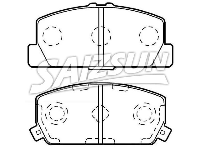 Bremsbelagsatz, Scheibenbremse Brake Pad Set:MR235055