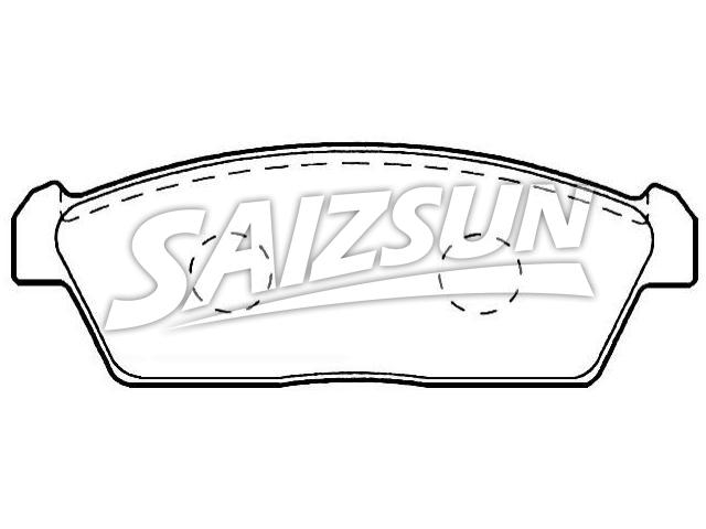 Bremsbelagsatz, Scheibenbremse Brake Pad Set:1A60-33-280A