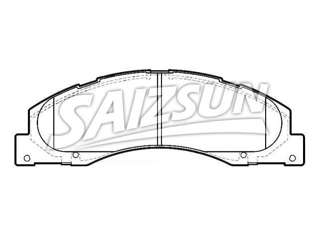 Bremsbelagsatz, Scheibenbremse Brake Pad Set:8C2Z-2001-C