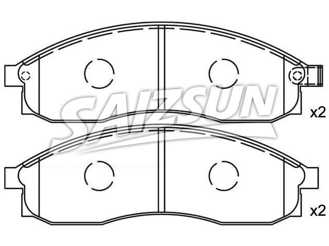 Bremsbelagsatz, Scheibenbremse Brake Pad Set:41060-AA190