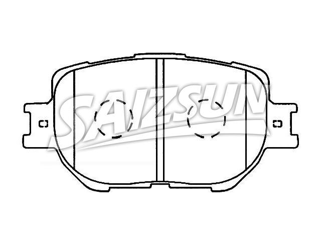 Bremsbelagsatz, Scheibenbremse Brake Pad Set:04465-30030