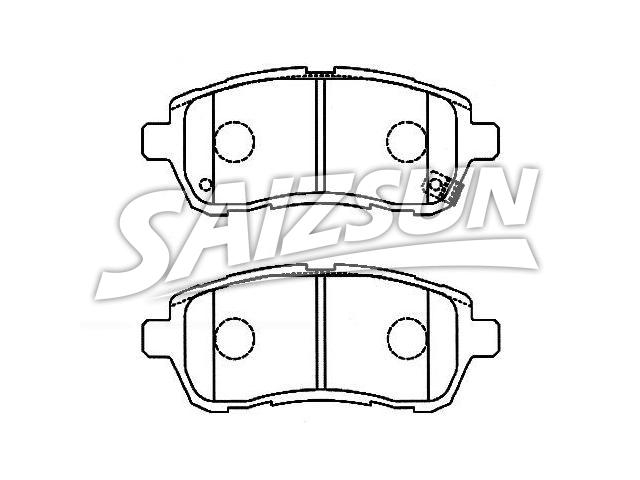 Bremsbelagsatz, Scheibenbremse Brake Pad Set:D6Y1-33-28Z