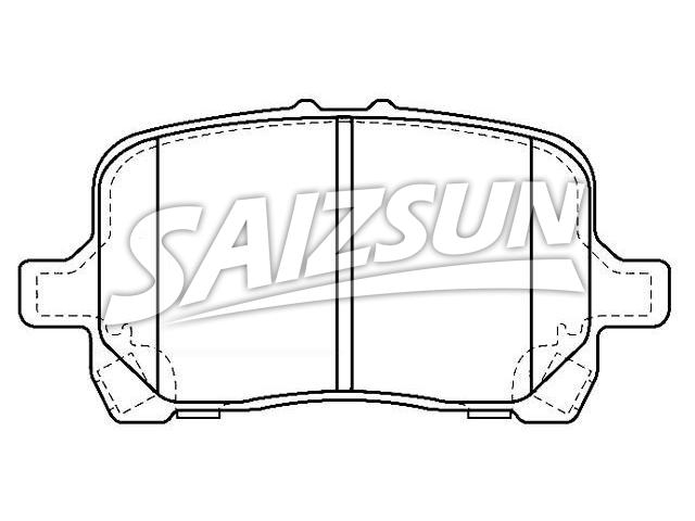 Bremsbelagsatz, Scheibenbremse Brake Pad Set:15243704