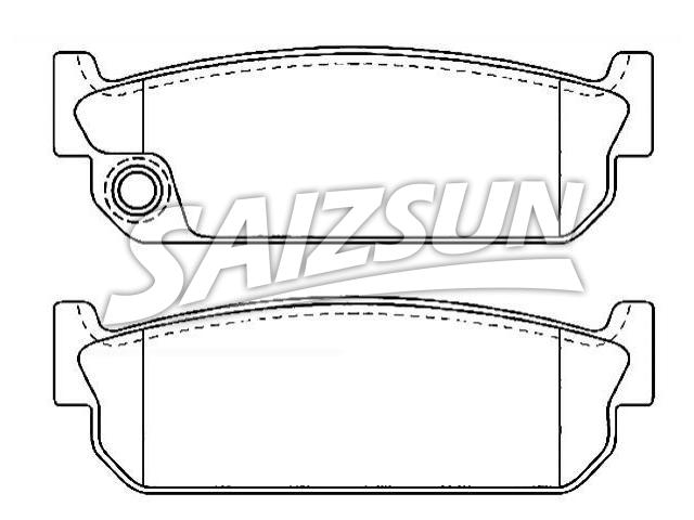 Bremsbelagsatz, Scheibenbremse Brake Pad Set:44060-60U86