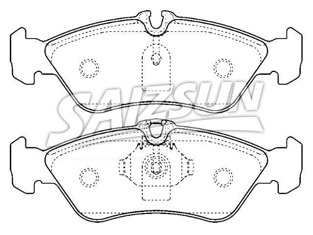 Bremsbelagsatz, Scheibenbremse Brake Pad Set:05103550BB