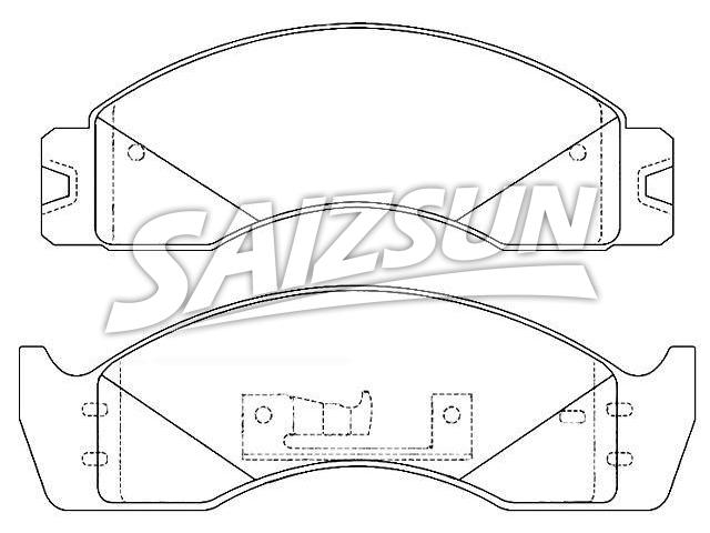 Bremsbelagsatz, Scheibenbremse Brake Pad Set:5C2Z-2200-BA