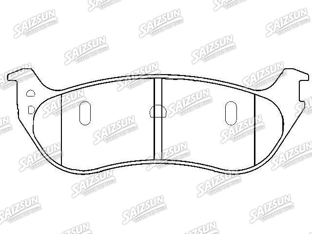 Bremsbelagsatz, Scheibenbremse Brake Pad Set:5L2Z-2200-AA