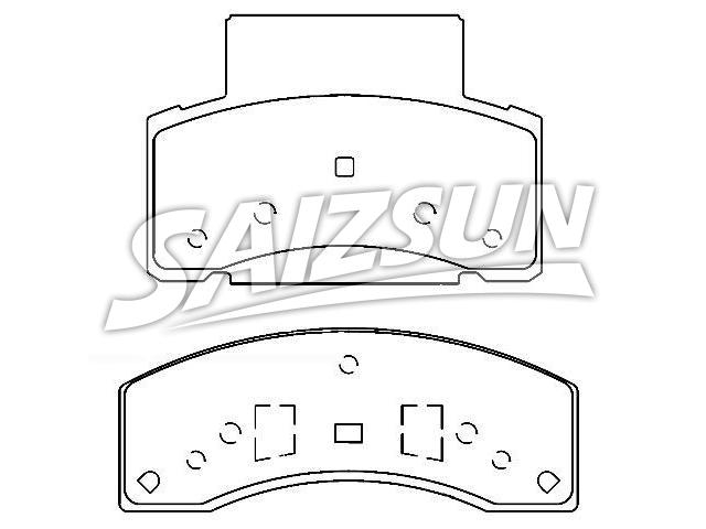 Bremsbelagsatz, Scheibenbremse Brake Pad Set:4746352