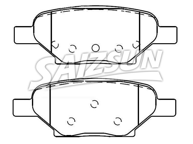 Bremsbelagsatz, Scheibenbremse Brake Pad Set:25864605