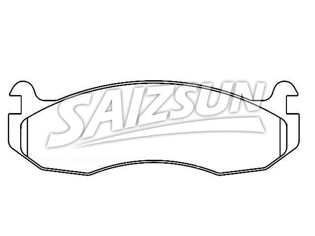 Bremsbelagsatz, Scheibenbremse Brake Pad Set:D788-7658