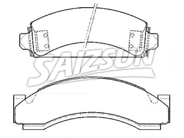 Bremsbelagsatz, Scheibenbremse Brake Pad Set:D543-7081
