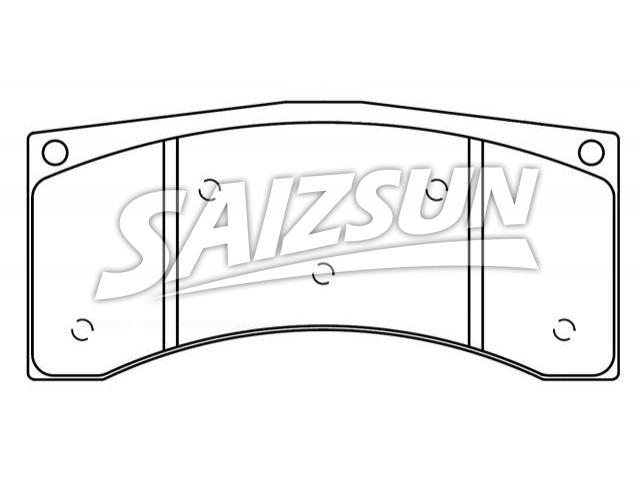 Bremsbelagsatz, Scheibenbremse Brake Pad Set:D1236-8354