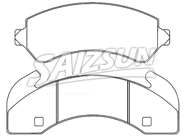 Bremsbelagsatz, Scheibenbremse Brake Pad Set:15532027