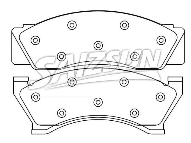 Bremsbelagsatz, Scheibenbremse Brake Pad Set:D5DZ-2200-D