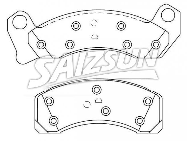 Bremsbelagsatz, Scheibenbremse Brake Pad Set:F4AZ-2001-B