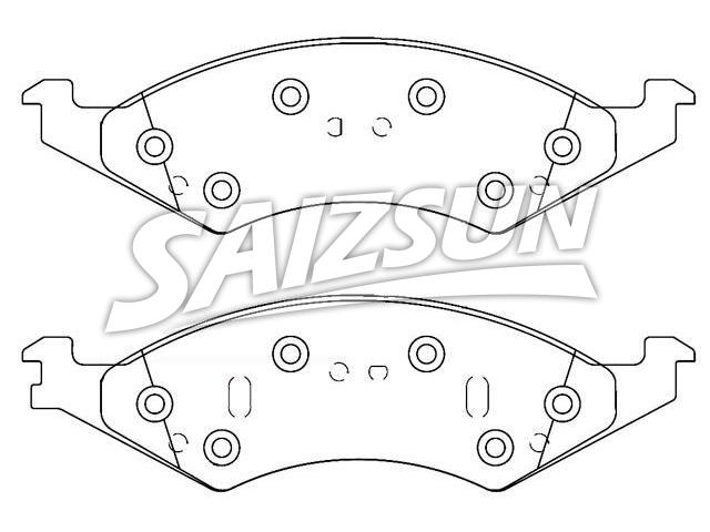 Bremsbelagsatz, Scheibenbremse Brake Pad Set:F3DZ-2001-A