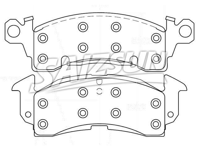 Bremsbelagsatz, Scheibenbremse Brake Pad Set:18005441
