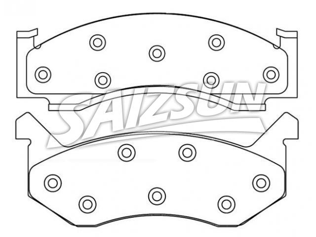 Bremsbelagsatz, Scheibenbremse Brake Pad Set:D123-7019A