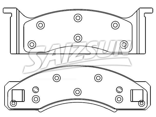 Bremsbelagsatz, Scheibenbremse Brake Pad Set:D33-773A