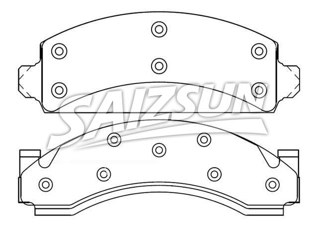 Bremsbelagsatz, Scheibenbremse Brake Pad Set:D129-7024A