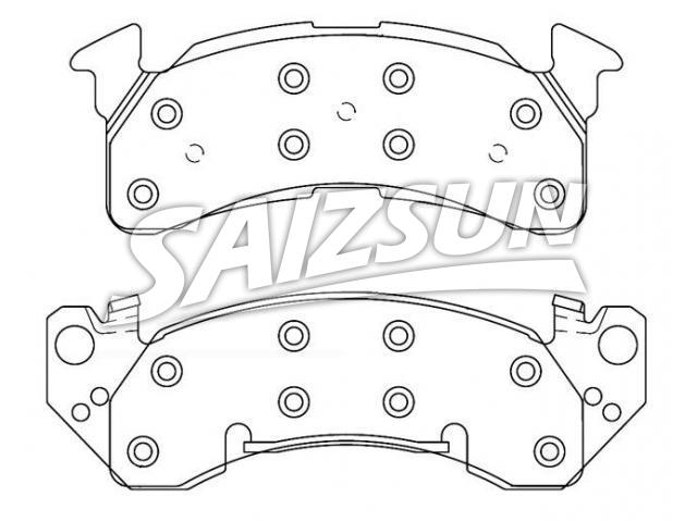 Bremsbelagsatz, Scheibenbremse Brake Pad Set:D392-7280A