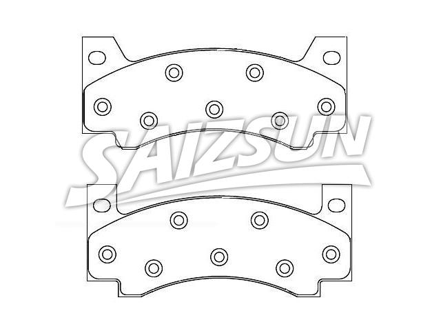 Bremsbelagsatz, Scheibenbremse Brake Pad Set:D85-7018