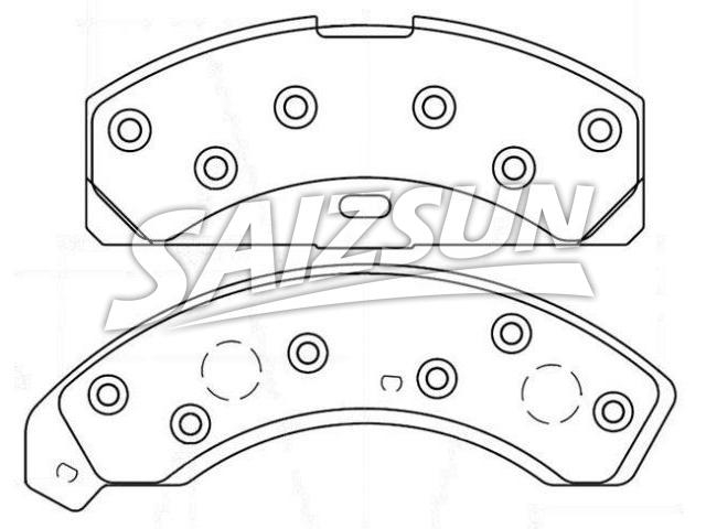 Bremsbelagsatz, Scheibenbremse Brake Pad Set:D9ZZ-2001-J